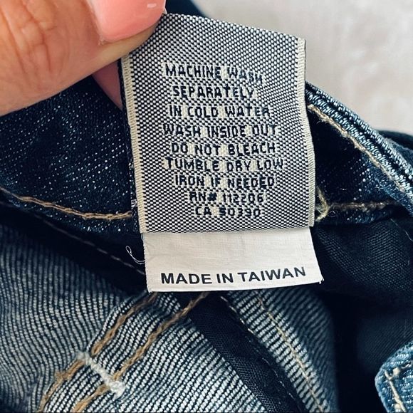 Anoname Bermuda Jean Shorts Dark Denim 25 - Picture 10 of 13